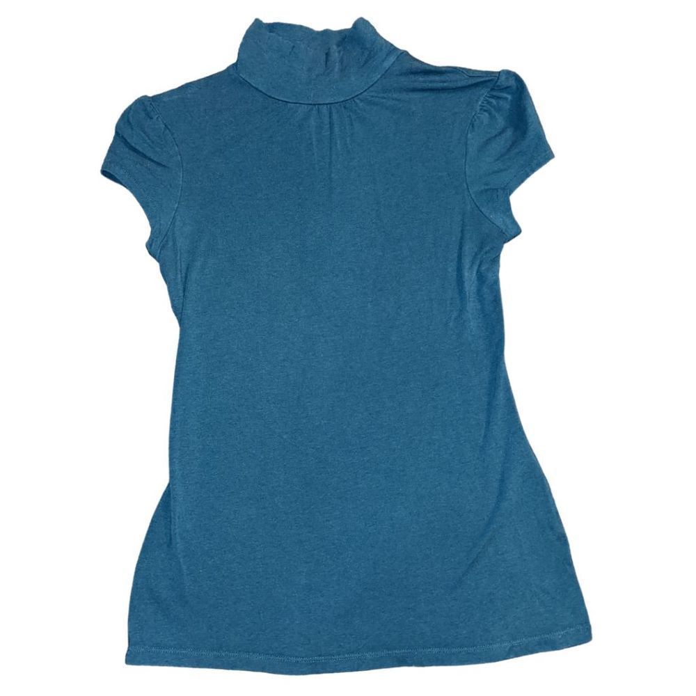 Express Turquoise Mock Neck Top, Size XS